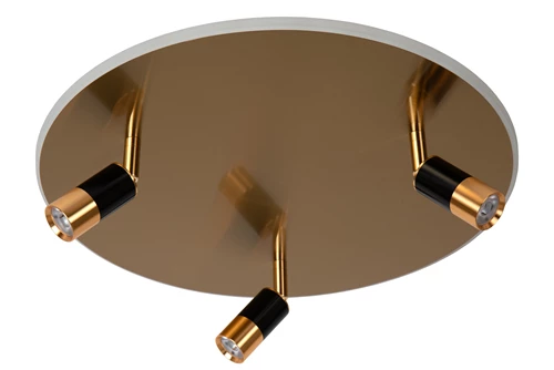 Lucide JUBEL - Flush ceiling light - Ø 48 cm - LED - CCT - 2500K/3000K - Matt Gold / Brass - turned off